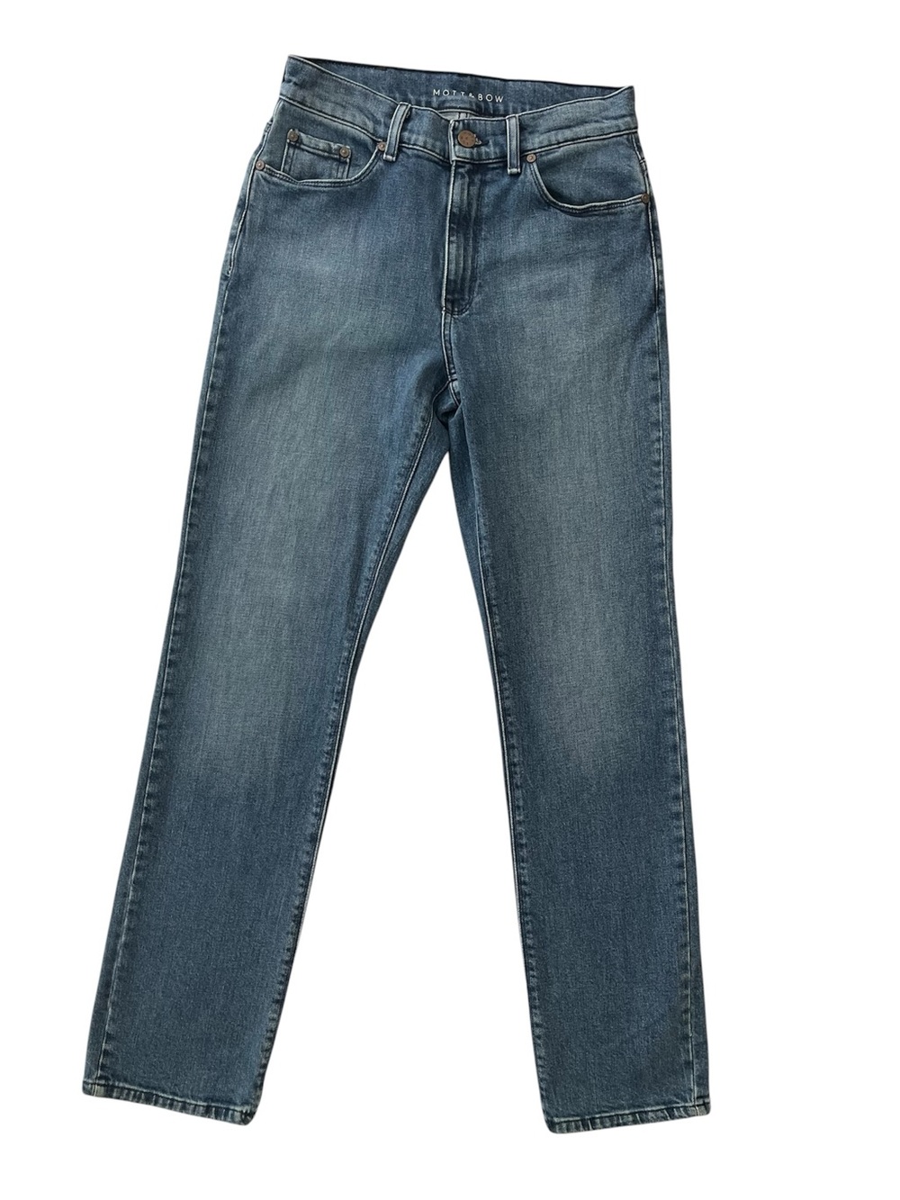 Mott & Bow Straight Leg Jeans Medium Wash Size 28 x 32